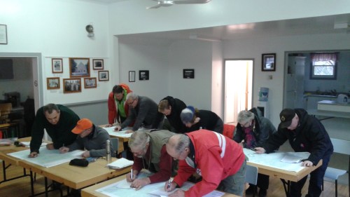 Navigation course participants hard at work